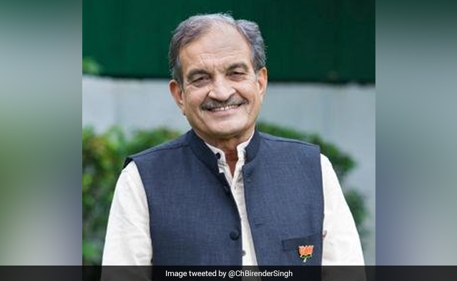 BJP Leader Birender Singh Resigns From Rajya Sabha
