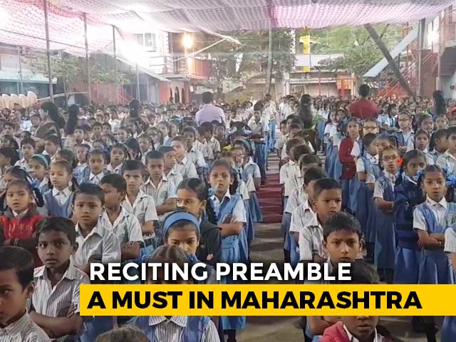 Reciting Preamble A Must In Maharashtra Schools Starting January 26