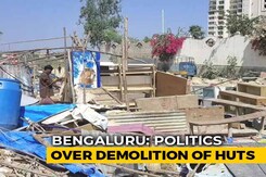 BJP, Congress Trade Charges Over Demolition Of Huts In Bengaluru BJP, Congress Trade Charges Over Demolition Of Huts In Bengaluru