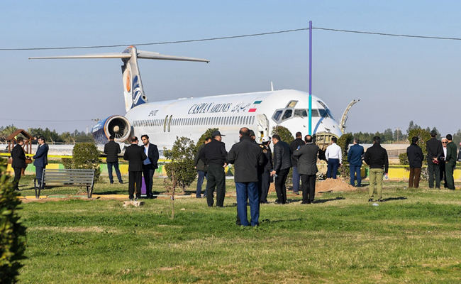 Iran Airliner Overshoots Runway, Stops In Highway