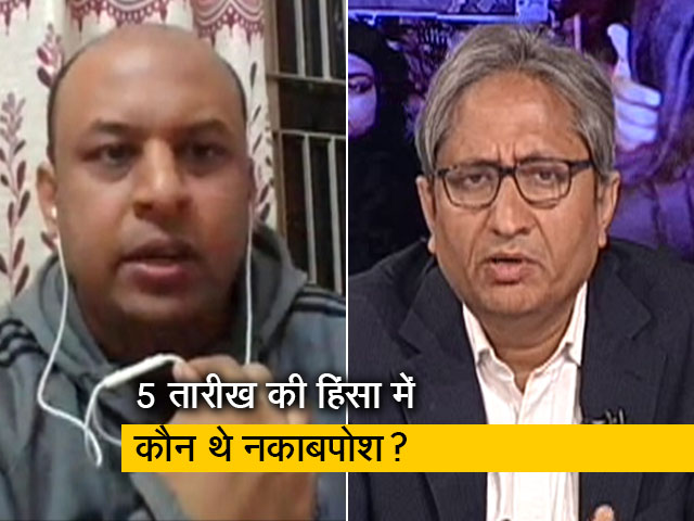 रवीश कुमार का प्राइम टाइम: हमलावरों के साथ दिख रही लड़की कौन है?