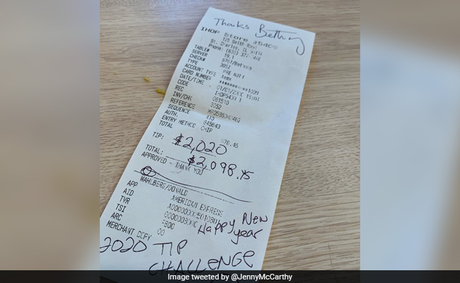Waitress Shocked After Getting $2,020 As Part Of #2020TipChallenge