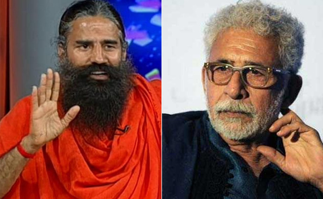 नसीरुद्दीन शाह को मैं पूरे परिवार सहित भय मुक्त पतंजलि में रखने को तैयार हूं : बाबा रामदेव