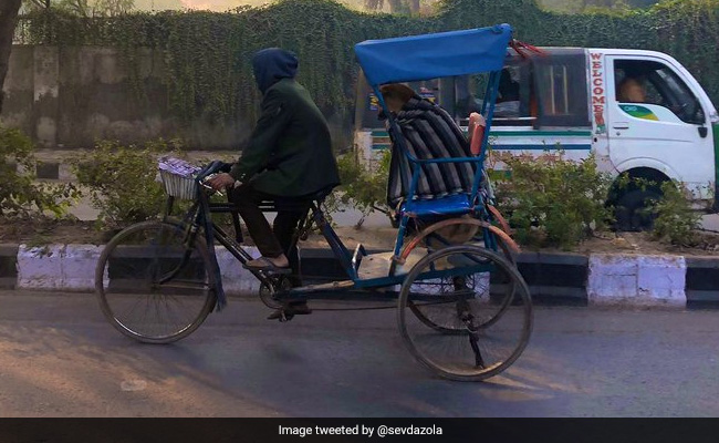 Wrapped In A Blanket, Dog Enjoys Rickshaw Ride. Viral Pics Will Make Your Day