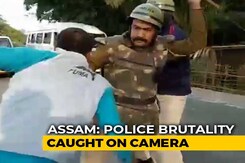 On Camera, Assam Cops Thrash Citizenship Law Protesters As Chief Minister's Convoy Passes On Camera, Assam Cops Thrash Citizenship Law Protesters As Chief Minister's Convoy Passes