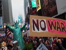 "US Out Of Middle East": Protesters Chant Outside White House "US Out Of Middle East": Protesters Chant Outside White House