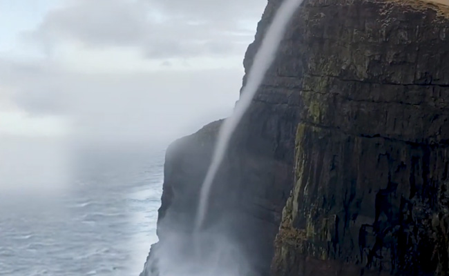 Incredible Footage Shows Water Flowing Upwards. Here's Why It Happened