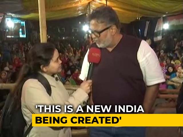 Tushar Gandhi Joins Shaheen Bagh Protest In Solidarity