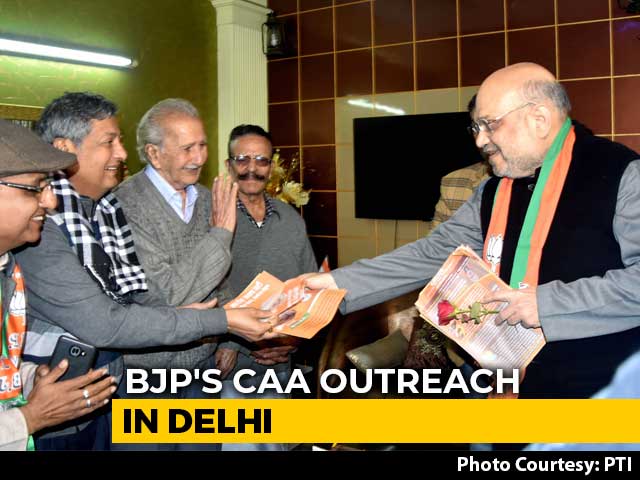 Amit Shah Leads BJP's Door-To-Door Campaign On Citizenship Law