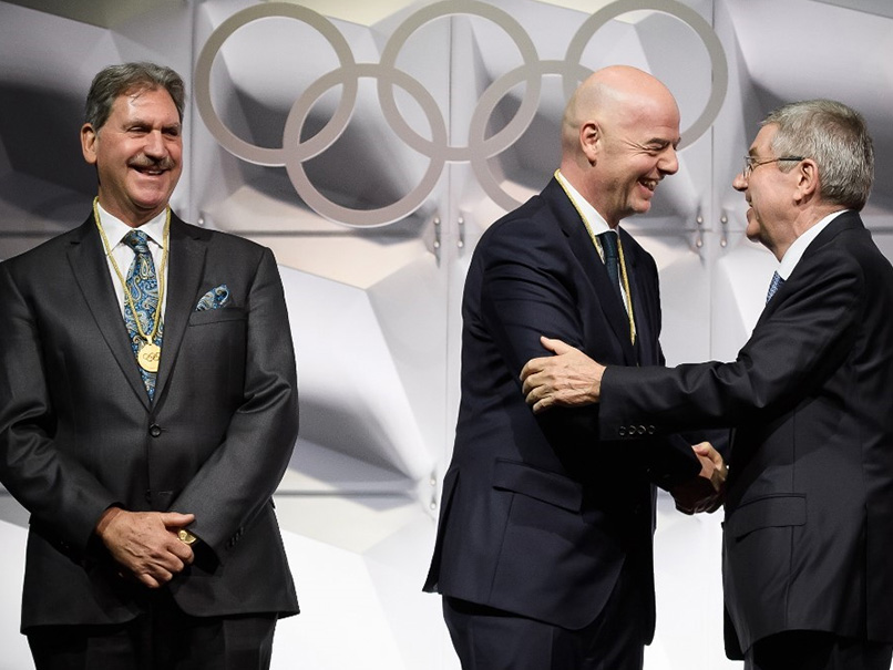 FIFA President Gianni Infantino Takes Sepp Blatter's Empty Seat At IOC