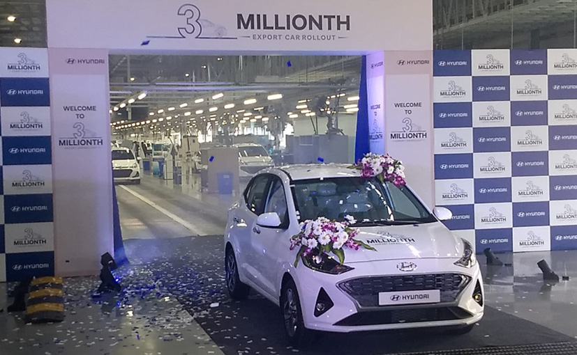 Hyundai Motor India Rolls Out 3 Millionth Export Car From India Plant