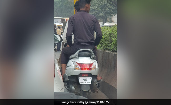 "His Highness...": How Pune Police Reacted To A Number Plate With Sticker