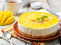 Chilled Mango Cheesecake
