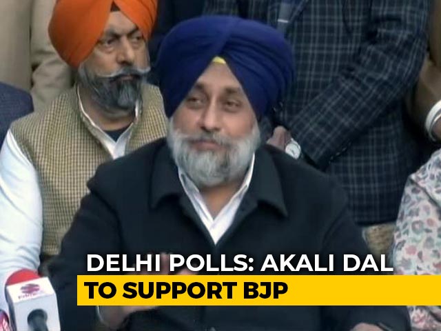 "Misunderstandings" Resolved, Akali Dal To Support BJP In Delhi Polls