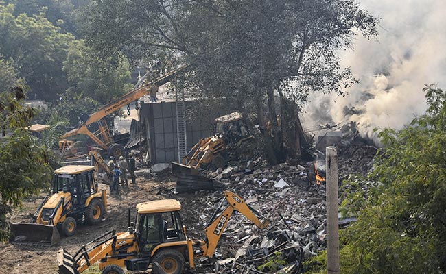 Delhi Battery Warehouse Collapsed When Fire-Fighting Op Was About To End