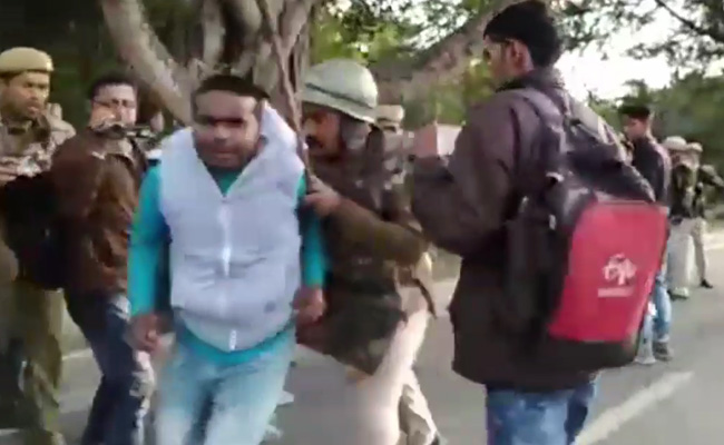 On Camera, Assam Cops Thrash Citizenship Law Protesters As Chief Minister's Convoy Passes
