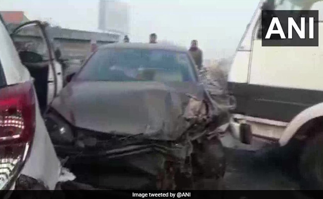 In Heavy Fog, Multi-Car Pile-Up On Rajasthan Highway