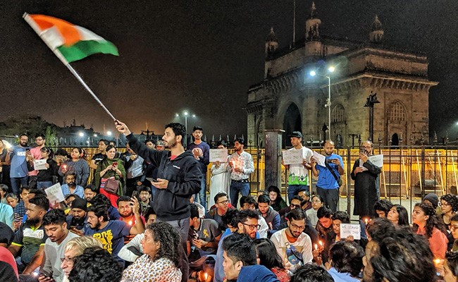 Mumbai Students "Occupy Gateway" To Protest Against JNU Mob Attack