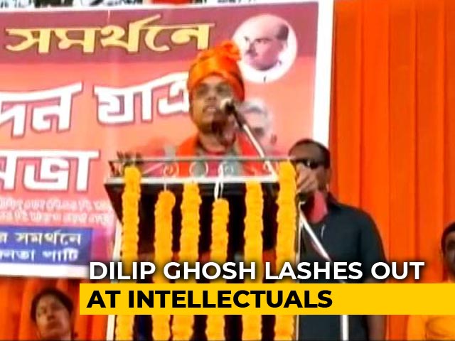 Bengal BJP Chief Dilip Ghosh Calls Intellectuals At Citizenship Law Protests "Parasites"