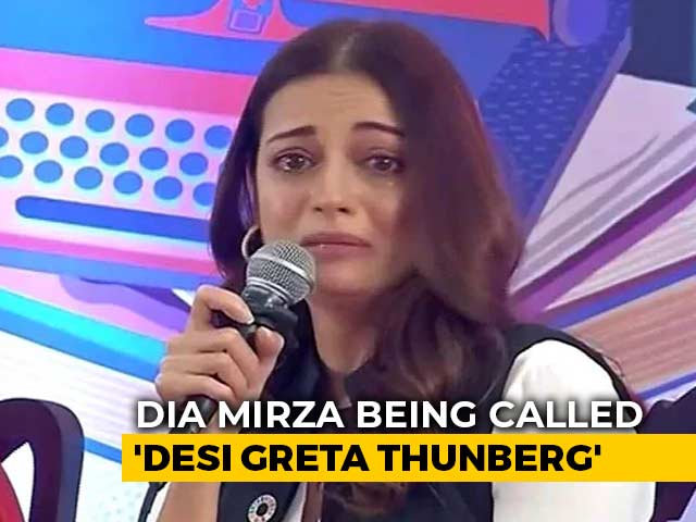 "Desi Greta Thunberg": Actor Dia Mirza Trolled For Breaking Down At Event