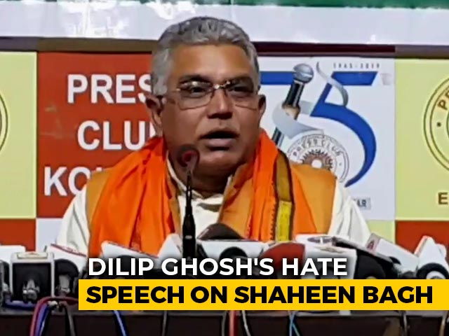 "Many Died In Notes Ban Queues, Why Not Shaheen Bagh": BJP's Dilip Ghosh