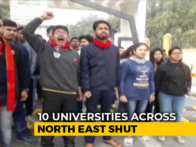 Students Boycott University Classes In Northeast As Amit Shah Refuses To Rollback CAA