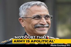 "Army Has Always Been Apolitical," Says New Army Chief MM Naravane "Army Has Always Been Apolitical," Says New Army Chief MM Naravane