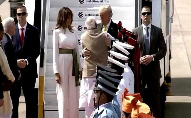 "<i>Namaste</i> Trump": PM Modi Welcomes US President With A Hug