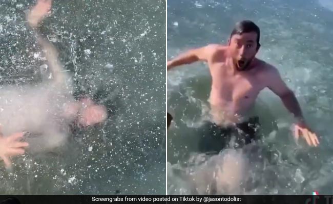 TikTok Star Gets Trapped Under Ice. 21 Million Views For Terrifying Video