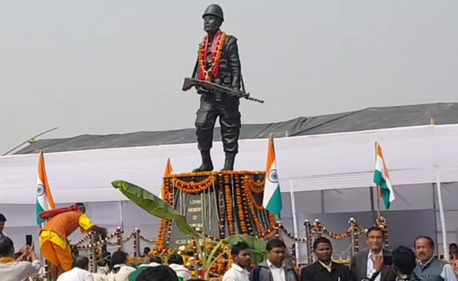 Family, Villagers Build Life-Size Statue Of Jawan Killed In Pulwama Attack