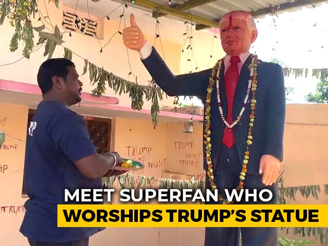 Meet Trump Superfan Who Worships 6-Feet Statue Of US President
