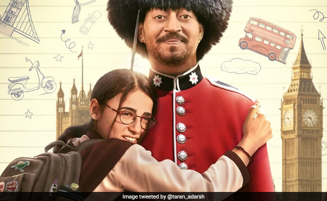 <i>Angrezi Medium</i> First Poster: On Hug Day, A Hug For Irrfan Khan From Radhika Madan