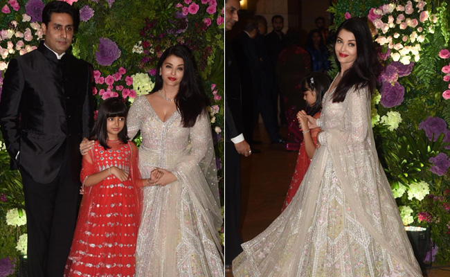 Aishwarya Rai Bachchan Nails Wedding Style In A Shimmery Floral <i>Lehenga</i>