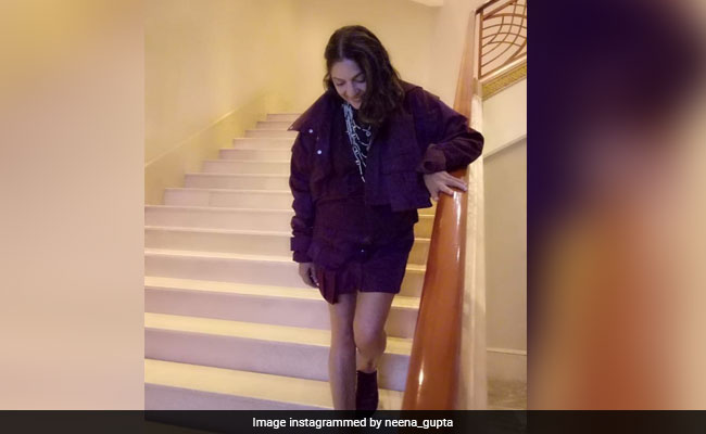 Neena Gupta Rocks A Frock Again. This Time, Styled With A <I>Satlada</i> Necklace