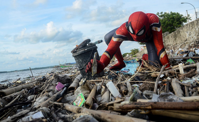 Why This Man Dresses Up As Spider-Man To Clean Trash