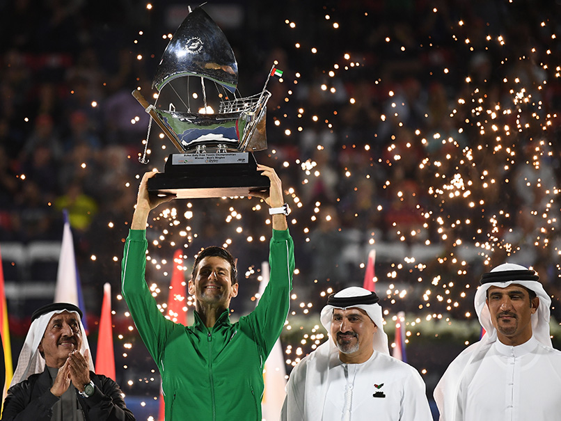 Novak Djokovic Dominates Stefanos Tsitsipas To Win 5th Dubai Trophy, 79th Career Title