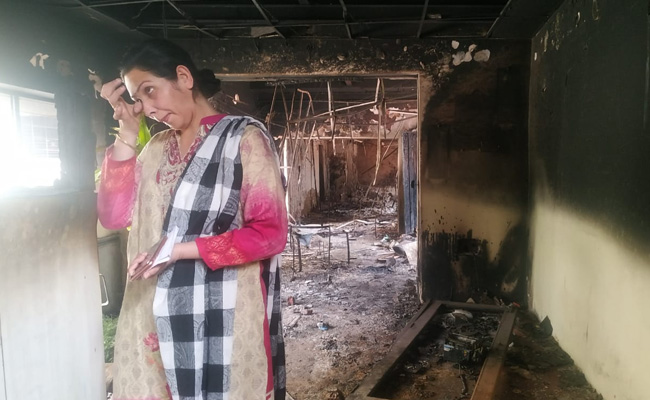 At A Delhi School, Books, Exam Papers Now Ashes After Mob Set It On Fire