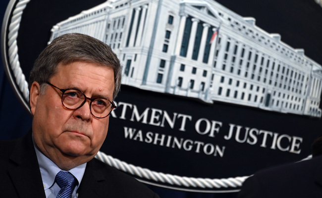 Donald Trump Announces Attorney General Bill Barr Will Leave Office "Just Before Christmas"
