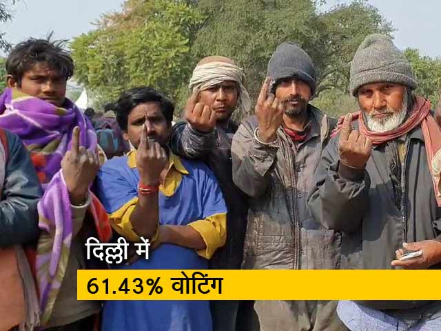 दिल्ली विधानसभा चुनाव में कई इलाकों में दिखी मतदान के लिए लंबी कतारें