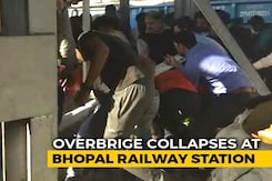 Nine Injured As Portion Of Overbrige Collapses At Bhopal Railway Station Nine Injured As Portion Of Overbrige Collapses At Bhopal Railway Station
