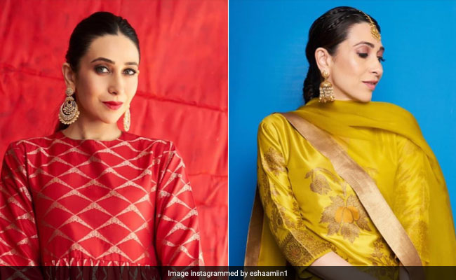 Karisma Kapoor Sets Ethnic Style Goals At Brother's Pre-Wedding Functions
