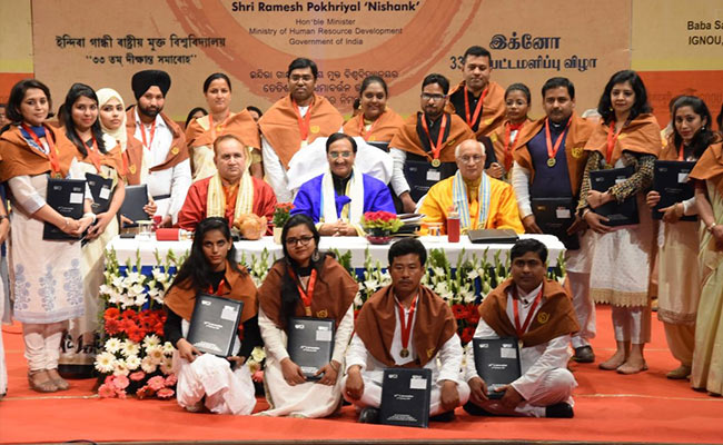IGNOU Confers More Than 2 Lakh Degrees, Certificates In Its 33rd Convocation