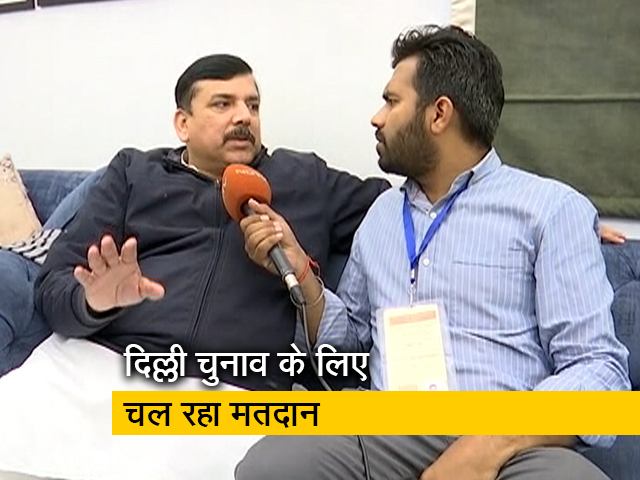 लोग हमारे पक्ष में कर रहे हैं वोट: AAP नेता संजय सिंह