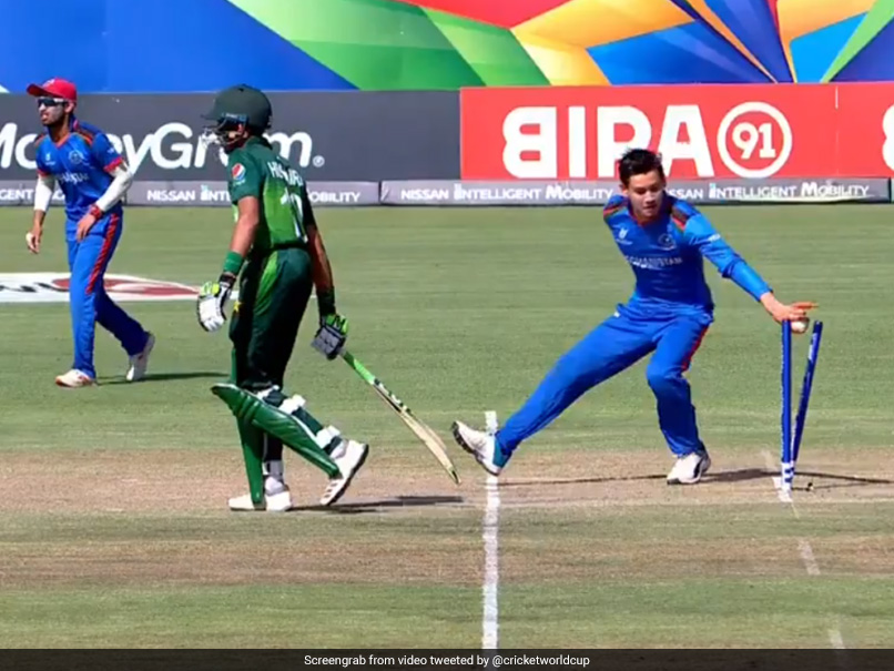 Watch: Afghan Spinner 'Mankads' Pakistan Batsman In U-19 World Cup, Leaves Twitter Divided