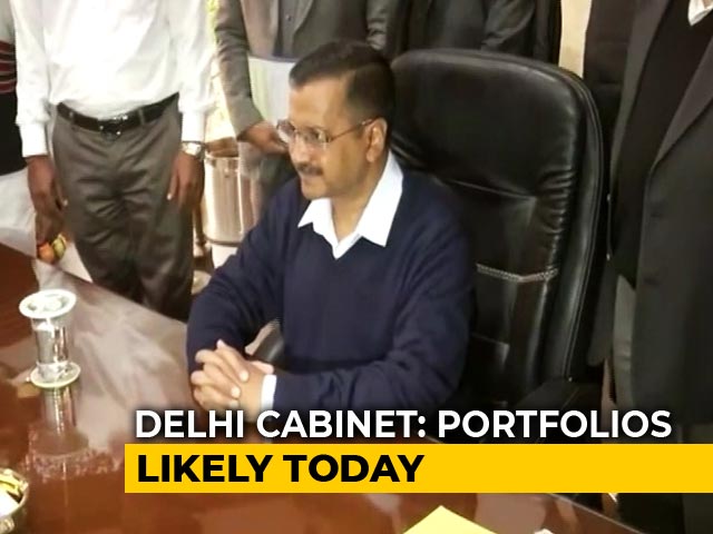 Arvind Kejriwal Takes Charge As Delhi Chief Minister, At The Delhi Secretariat.