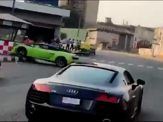Watch: Bengaluru Businessman Crashes Lamborghini  Into Traffic Post