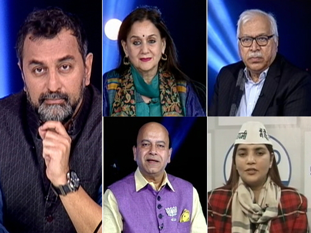 With 62 Out Of 70 Seats, AAP's <i>Jhadoo</i> Sweeps Delhi Election Again