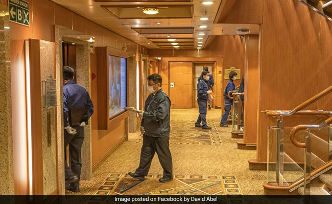 Masked Officials, Empty Corridors: Scenes From A Quarantined Cruise Ship
