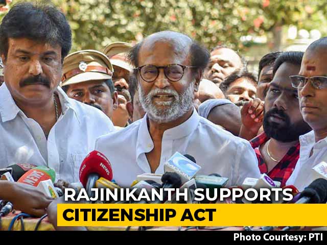 CAA "No Threat To Muslims", Population Register "Essential": Rajinikanth