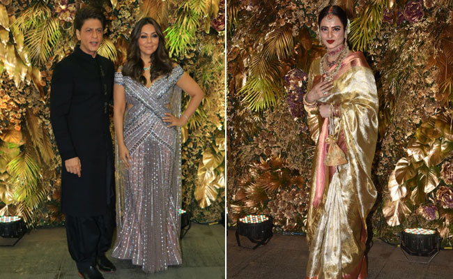 Armaan Jain And Anissa Malhotra's Wedding Reception: Shah Rukh Khan, Rekha, The Kapoors And Others Attend
